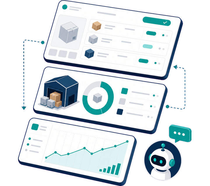 Mint Hub workspace and operations illustration